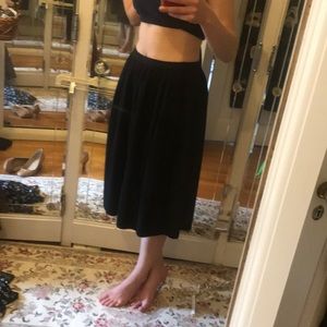 Vintage Jones New York black midi skirt